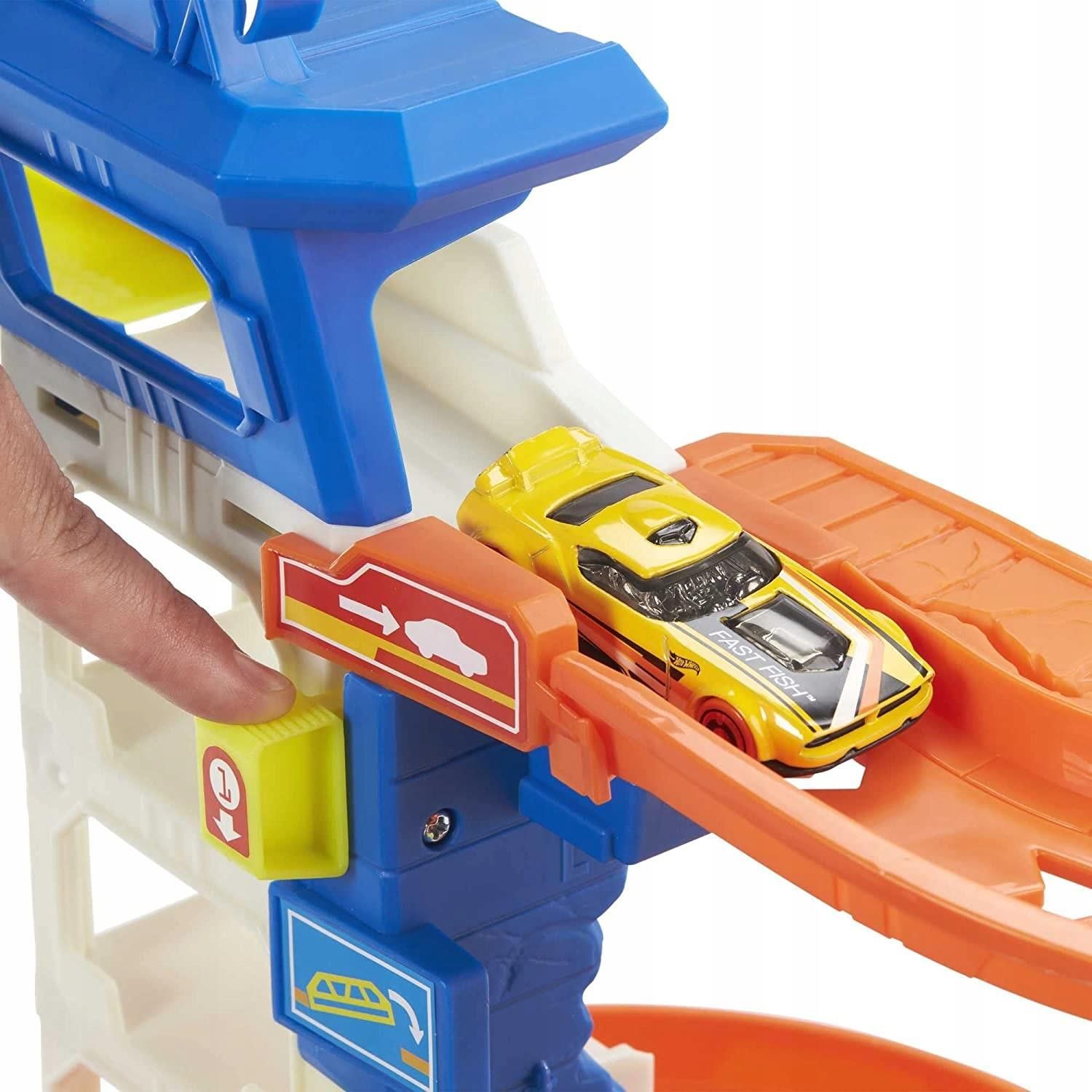 Hot Wheels City Miejski port - Atak rekina Zestaw HDP06 - zdjęcie 1 Hot Wheels City Miejski port - Atak rekina Zestaw HDP06
