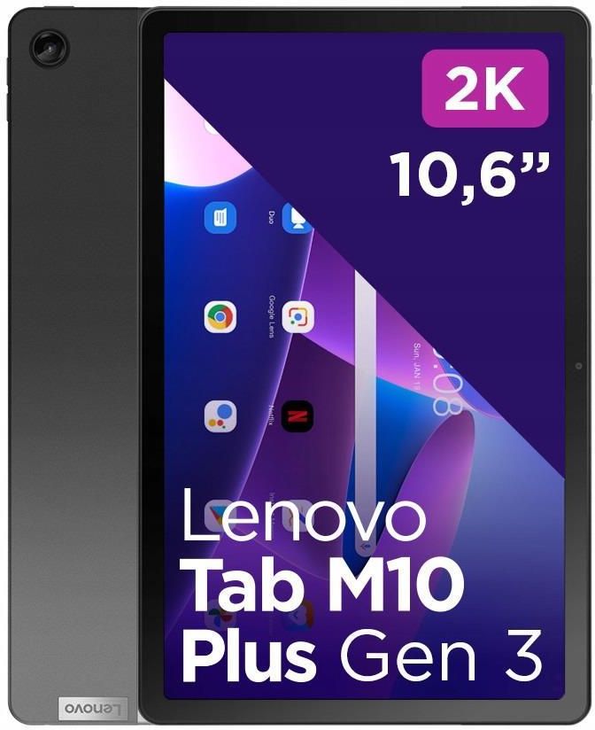 LENOVO TAB M10 PLUS 2K TB125FU/4GB/128GB, Tablet, 128 GB, 10,6 Zoll, Storm  Grey