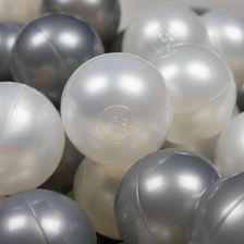 Zdjęcie Mimii Kulki Do Zabawy Ø7Cm Perłowe Srebrne 25 szt - Skórcz
