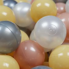 Zdjęcie Mimii Kulki Do Zabawy Ø7Cm Perłowe Różowozłote Beżowe Srebrne 300 szt - Dzierzgoń