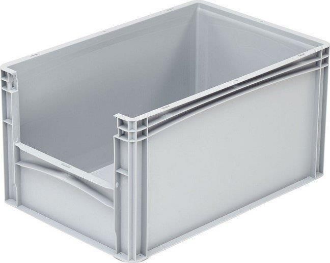 Lot De 10 Boîtes Empilables Euro Avec 2 Poignées, L X L X H 400 X 300 X 170 Mm, 16 L, Gris