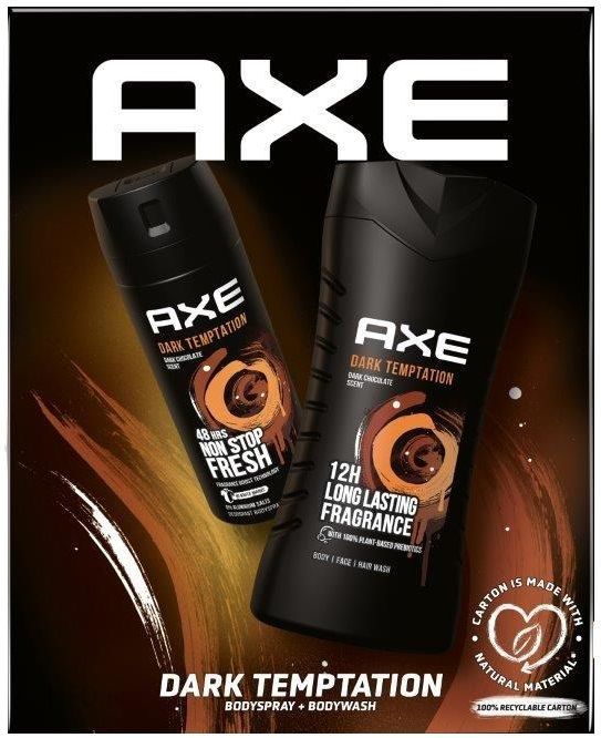 Unilever Axe Zestaw Prezentowy Dark Temtation Dezodorant Spray 150ml+Żel Pod Prysznic 250ml