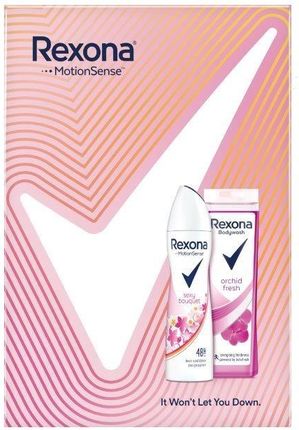 Unilever Rexona Motion Sense Zestaw Prezentowy Sexy Dezodorant Spray 150ml+Żel Pod Prysznic 250ml