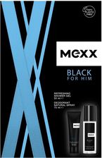 Zdjęcie Mexx Zestaw Black For Him Dezodorant Atomizer 75ml + Żel Pod Prysznic 50ml - Bartoszyce
