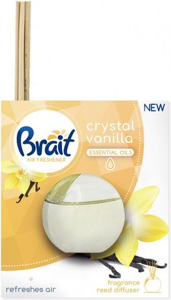 Dramers Brait Air Freshener Patyczki Odświeżające + Płyn Crystal Vanilla 4 Szt.+40Ml