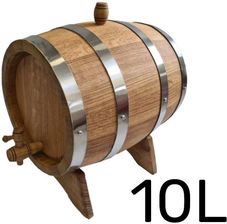 Zdjęcie Beczka drewniana dębowa 10l wypalana na bimber, whisky lub wino - Alwernia