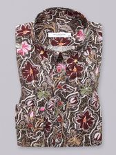 Zdjęcie Brązowa bluzka w kwieciste wzory - Mońki