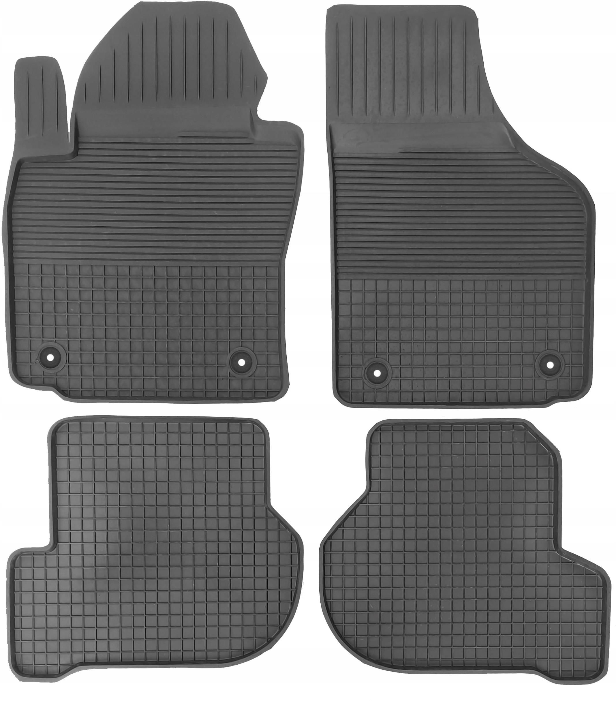 Tapis Voiture 3D Elmasline Pour Skoda Octavia 2 II (2004-2012) - Bord Extra Haut 5cm - Sur Mesure