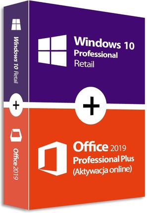Microsoft Windows 10 Pro Retail Plus Office 2019 Plus  WIN10REOFF2019PPON