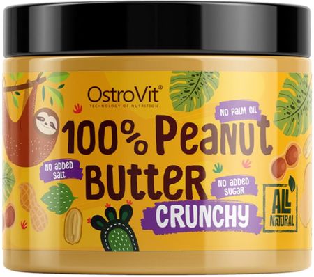 Ostrovit Zdrowa Żywność Masło Orzechowe Peanut Butter Crunchy 500g