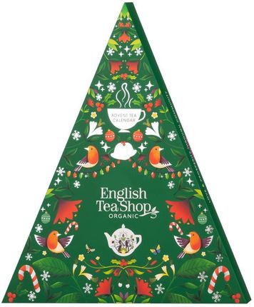English Tea Shop Kalendarz Adwentowy Herbaty I Herbatki Bio Piramidki Green Trangular 13 Smaków 25x2 g 50g
