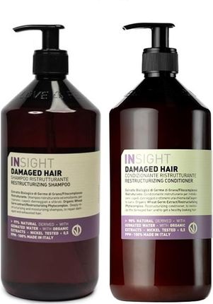 Insight Damaged Hair Zestaw Do Włosów Zniszczonych: Szampon 900Ml + Odżywka 900Ml