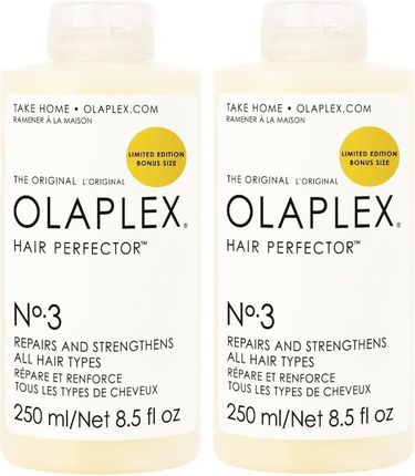 Olaplex Hair Perfector No.3 Zestaw: Odbudowująca I Regenerująca Kuracja Do Włosów 2X250Ml