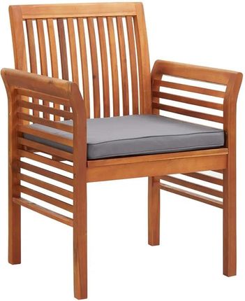 Krzesło Drewniane Z Poduszką Kioto - Popiel