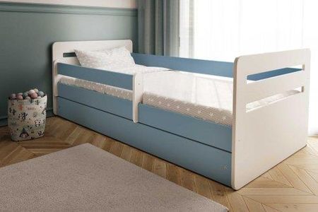 Łóżko 140X80Cm Tomi Kolor Biało Niebieski