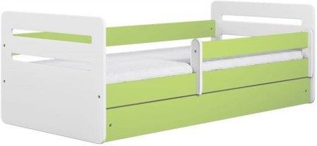 Łóżko Z Szufladą 140X80Cm Tomi Kolor Biało Zielony