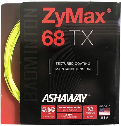 Ashaway Zymax 68 Tx Yellow Box Zymax68Txyellow
