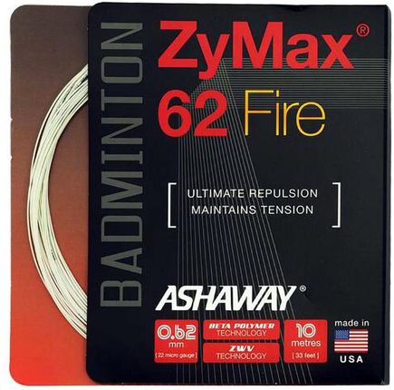 Ashaway Zymax 62 Fire White Box 18181White