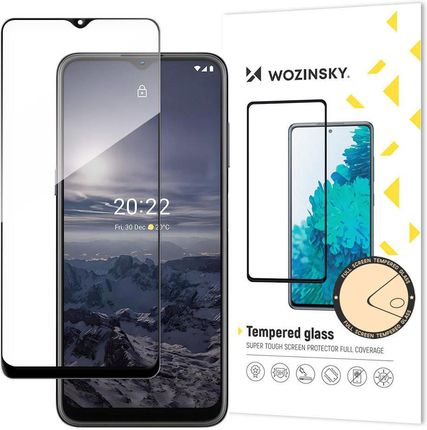Wozinsky super wytrzymałe szkło hartowane Full Glue na cały ekran z ramką Case Friendly Nokia G21 / G11 czarny (251107)