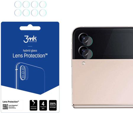 Szkło x4 na kamerę obiektyw 3mk Lens Protection do Samsung Galaxy Z Flip 4 (52600)
