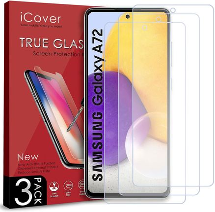 Icover 3Pack Szkło Hartowane Do Samsung Galaxy A72  (bc1180db-0764-4829-9757-12ced8b0d236)
