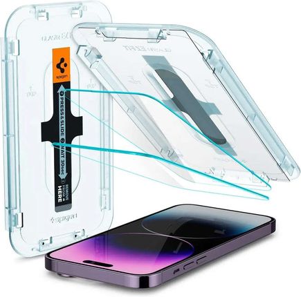 2x Szkło Hartowane Spigen Glas.TR ”EZ FIT” do Apple iPhone 14 Pro Max Clear (52752)