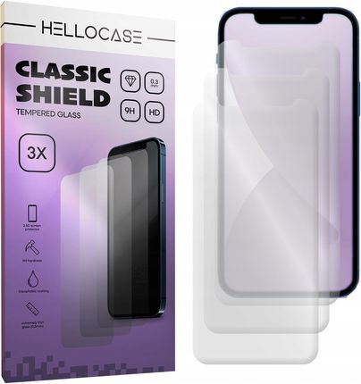 3x Szkło Na Ekran 9H Do Iphone 12 Mini Hellocase (4a49f87b-a42a-4d8e-9c74-23c75139917d)
