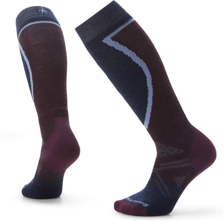 Smartwool Ski Full Cushion Recovery Otc Socks Women Czerwony Niebieski
