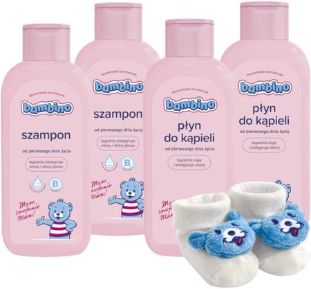 Bambino Szampon + Płyn Do Kąpieli Dla Dzieci 4Szt 1600Ml