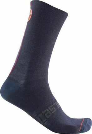 Castelli Racing Stripe 18 Sock Savile Blue