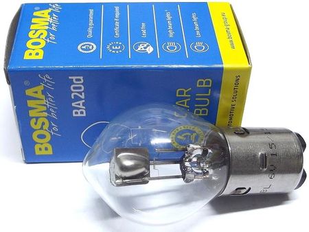 Bosma Żarówka 12 V 25/25 ref.WSK Simson itp. BA20D 090467,090547,090546BA20D