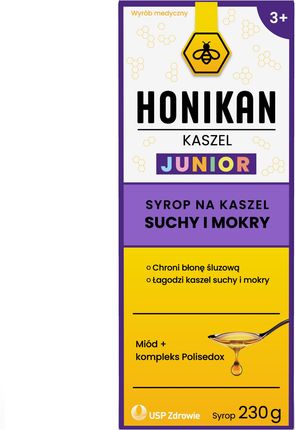 Honikan Kaszel Junior Syrop Na Suchy I Mokry 230G