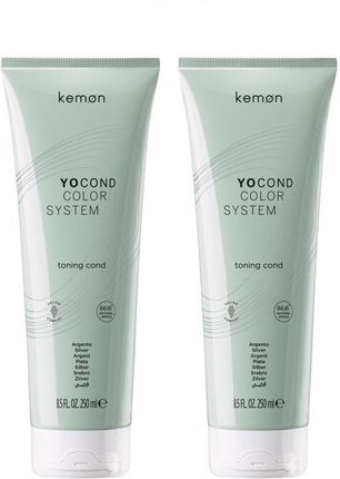 Kemon Yo Cond Argento Zestaw Odżywek Odświeżających Kolor Włosów Farbowanych - Srebro 250Ml