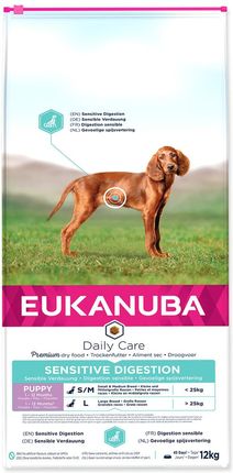 Eukanuba Daily Care Puppy Sensitive Digestion dla szczeniąt z wrażliwym przewodem pokarmowym 12Kg