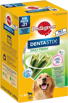 Pedigree Dentastix Daily Fresh Wielopak Dla Dużych Psów 21Szt.