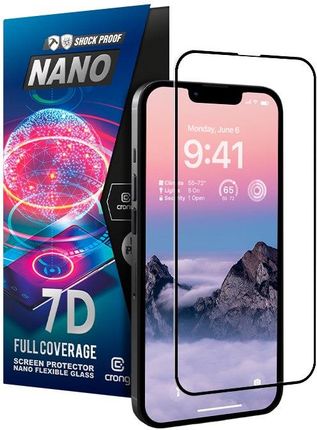 Crong 7D Nano Flexible Glass - Niepękające szkło hybrydowe 9H na cały ekran iiPhone 14 Pro (204757)