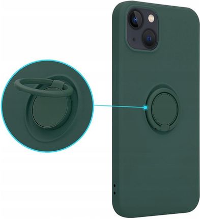 Etui Silicon Ring do Iphone 12 Mini zielony (56039d85-a8b3-4d21-94f0-f943a357597e)