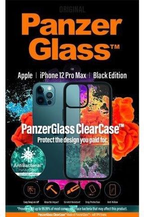 Etui PanzerGlass do iPhone 12 Pro Max antybakteryjne czarne (869971)
