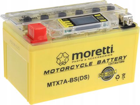 Moretti Akumulator Żel Lcd Mtx7A-Bs Ytx7A-Bs 7Ah 30001813