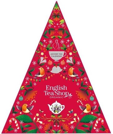 English Tea Shop Advent Calendar Red Kalendarz Adwentowy 25 Piramidek Z Ekologicznymi Herbatami