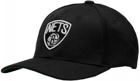 Mitchell &amp; Ness czapka z daszkiem NBA Brooklyn Nets Team Logo High Crown 6 Panel Classic Red Snapback HHSSINTL102-BNEYYPPPBLCK