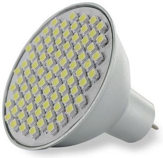 Whitenergy LED GU5.3 80 SMD 3528 4W 12V Ciepła Biała 05122