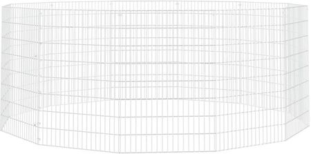 Vidaxl 12-Panelowa Klatka Dla Królika 54x80cm Galwanizowane Żelazo (171580)