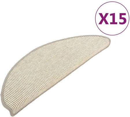 Vidaxl Samoprzylepne Nakładki Na Schody 15 Szt. Srebrne 65x25cm 326901