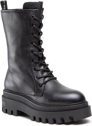 Botki CALVIN KLEIN JEANS Flatform Mid Laceup Boot YW0YW00843