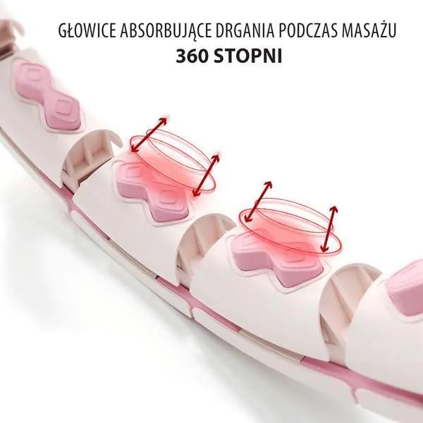 Hhw06 Pink Hula Hop Z Wypustkami I Obciążnikiem + Licznik Hms - zdjęcie 4 Hhw06 Pink Hula Hop Z Wypustkami I Obciążnikiem + Licznik Hms