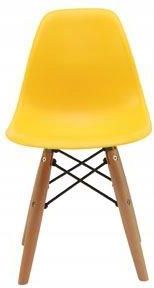 Krzesło Ac 0117W Mini Dziecięce Żółte