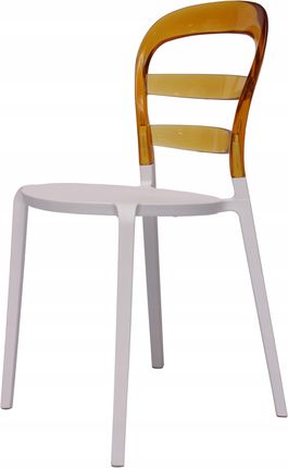 Bog-Fran Krzesło Ac-070 Biało-Żółte Modern Designe