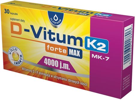 Oleofarm D Vitum Forte Max 4000 J.M K2 30 Kaps