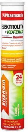 Pharmasis Elektrolity + Kofeina 24Tabl. Musujące